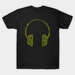 music notes headphone T-Shirt